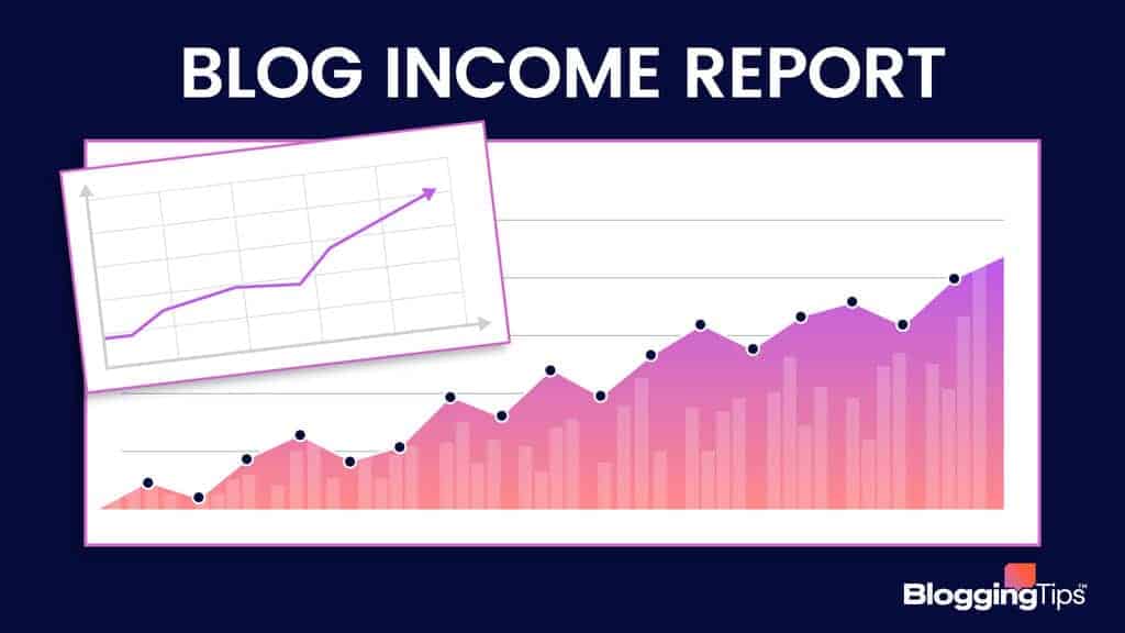 vector graphic showing an illustration of blog income reports