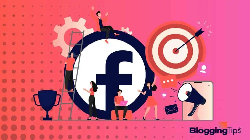 vector graphic showing how to make money on Facebook