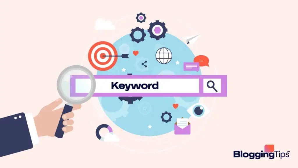 vector graphic showing an illustration of niche keyword research